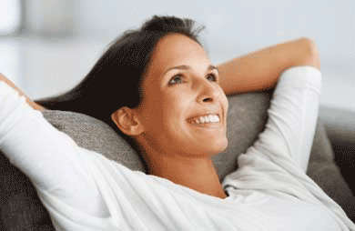 Dental Patient relaxing in treatment chair